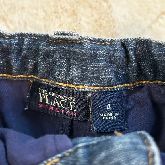 THE CHILDREN’S PLACE Denim Skirt and Burgundy Corduroy Skirt Bundle SIZE 4 - Picture 4 of 7